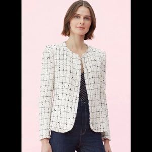 NWT Rebecca Taylor Plaid Tweed jacket